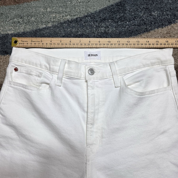 HUDSON High Rise Bootcut Jeans White Women’s Size 32 - Picture 11 of 12